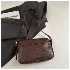 Advanced Texture Underarm Retro Style Fashionable Vachette Clasp Women's Shoulder Bag - TikTopia