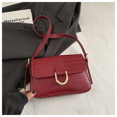 Advanced Texture Underarm Retro Style Fashionable Vachette Clasp Women's Shoulder Bag - TikTopia