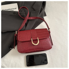 Advanced Texture Underarm Retro Style Fashionable Vachette Clasp Women's Shoulder Bag - TikTopia