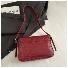 Advanced Texture Underarm Retro Style Fashionable Vachette Clasp Women's Shoulder Bag - TikTopia