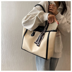 Advanced Texture Winter Commuter Tote Shoulder Bag - TikTopia