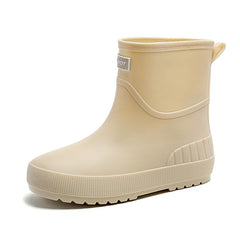 Mid-calf Women's Stylish Water Shoes Outdoor Non-slip Adult Rain Boots - TikTopia
