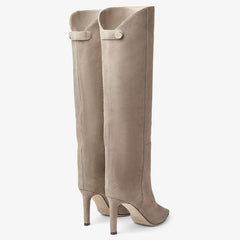 Simple European And American Style Fashion Catwalk Pointed-toe Stiletto Straight Boots - TikTopia