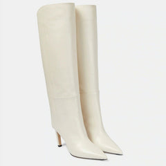 Simple European And American Style Fashion Catwalk Pointed-toe Stiletto Straight Boots - TikTopia