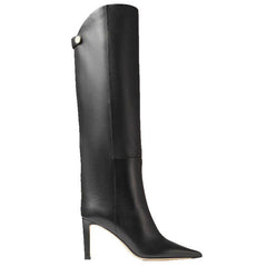 Simple European And American Style Fashion Catwalk Pointed-toe Stiletto Straight Boots - TikTopia