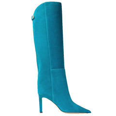 Simple European And American Style Fashion Catwalk Pointed-toe Stiletto Straight Boots - TikTopia