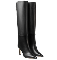 Simple European And American Style Fashion Catwalk Pointed-toe Stiletto Straight Boots - TikTopia
