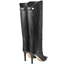 Simple European And American Style Fashion Catwalk Pointed-toe Stiletto Straight Boots - TikTopia
