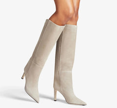 Simple European And American Style Fashion Catwalk Pointed-toe Stiletto Straight Boots - TikTopia