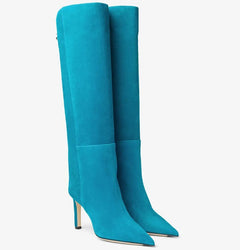 Simple European And American Style Fashion Catwalk Pointed-toe Stiletto Straight Boots - TikTopia