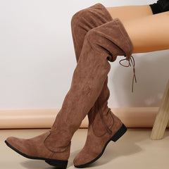 Plus Size Boots Women Over The Knee High Top Martin Boots - TikTopia