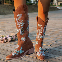Plus Size High Cylinder Below The Knee Boots - TikTopia