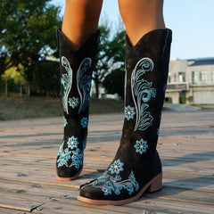 Plus Size High Cylinder Below The Knee Boots - TikTopia