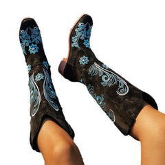 Plus Size High Cylinder Below The Knee Boots - TikTopia