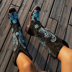 Plus Size High Cylinder Below The Knee Boots - TikTopia