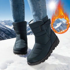 Snow Boots For Women Plus Size Plus Velvet Warm Cotton Boots - TikTopia