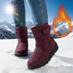 Snow Boots For Women Plus Size Plus Velvet Warm Cotton Boots - TikTopia