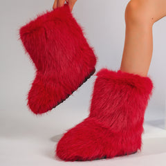 Snow Boots Middle Boots Furry Boots - TikTopia