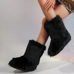 Snow Boots Middle Boots Furry Boots - TikTopia