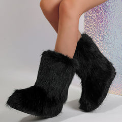 Snow Boots Middle Boots Furry Boots - TikTopia