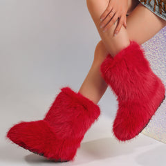 Snow Boots Middle Boots Furry Boots - TikTopia