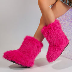 Snow Boots Middle Boots Furry Boots - TikTopia