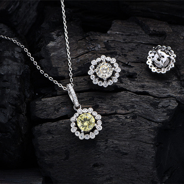 925 Sterling Silver Jewellery Set Of Two - TikTopia