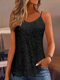 Women’s Narrow Strap Solid Colour Top - TikTopia