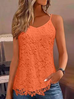 Women’s Narrow Strap Solid Colour Top - TikTopia
