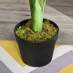 Artificial Monstera Tree 13 Leaves & Nursery Pot, Fake Tropical Palm Tree 85cm - TikTopia
