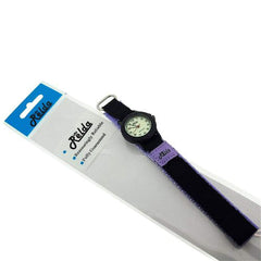 Relda Children's Analogue Nite-Glo Quartz Luminous Dial Purple & Black Velcro Girls Watch - TikTopia