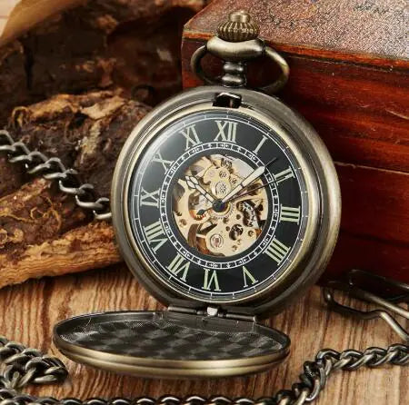 Quartz Watch, Vintage Mechanical Watch, Bronze Pocket Watch - TikTopia