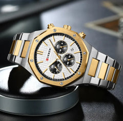 Men's Octagonal Quartz Watch - TikTopia