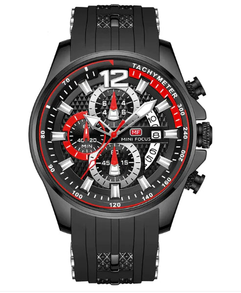 Watch Waterproof Quartz Watch Large Dial Luminous Men's Watch 0350G - TikTopia