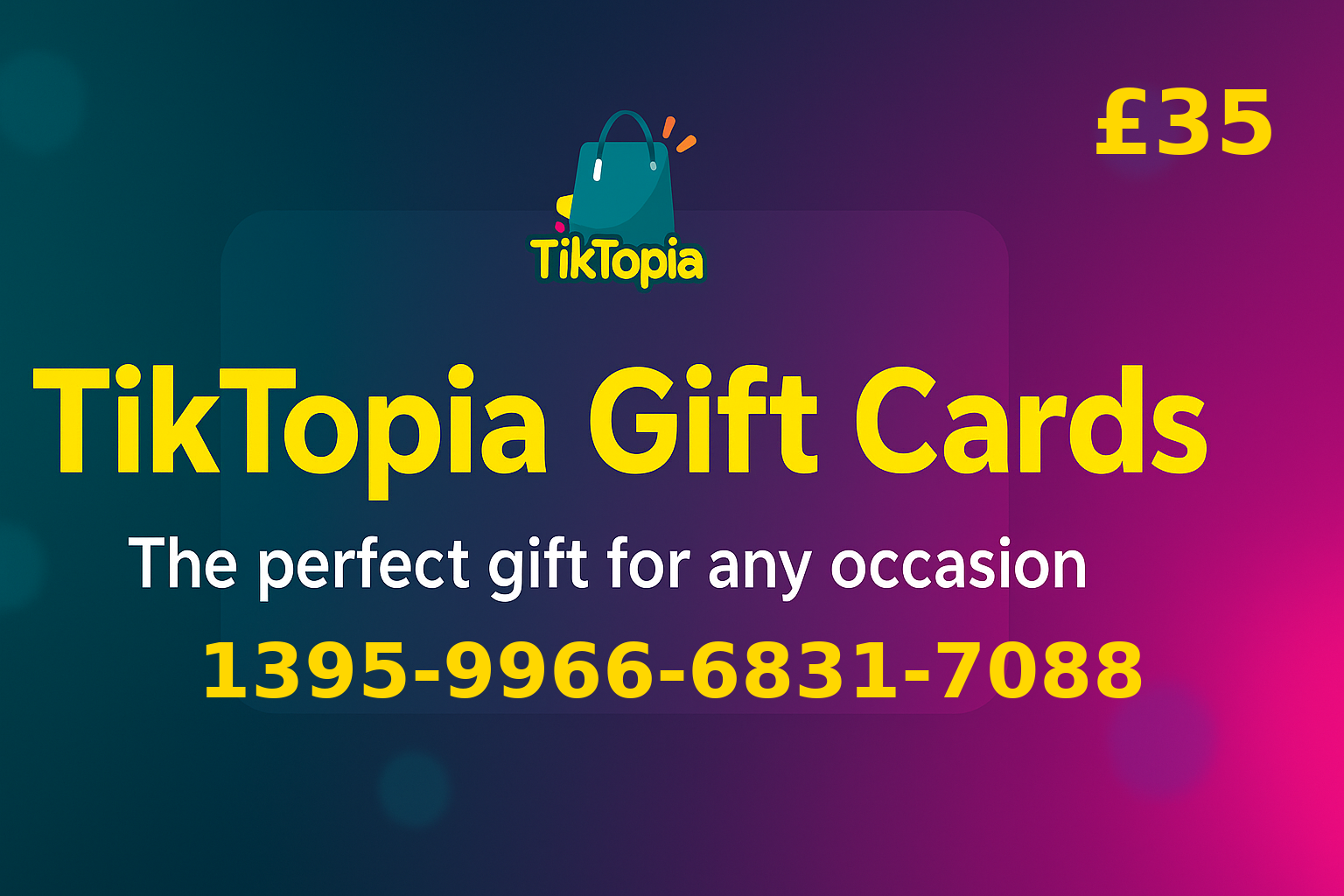 TikTopia Gift Card