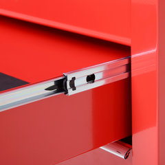 Roller Tool Cabinet Storage Box 5 Drawers Wheels Caster Garage Workshop Red - TikTopia