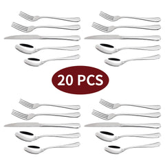 Vinsani 20pcs SS Cutlery Set - TikTopia