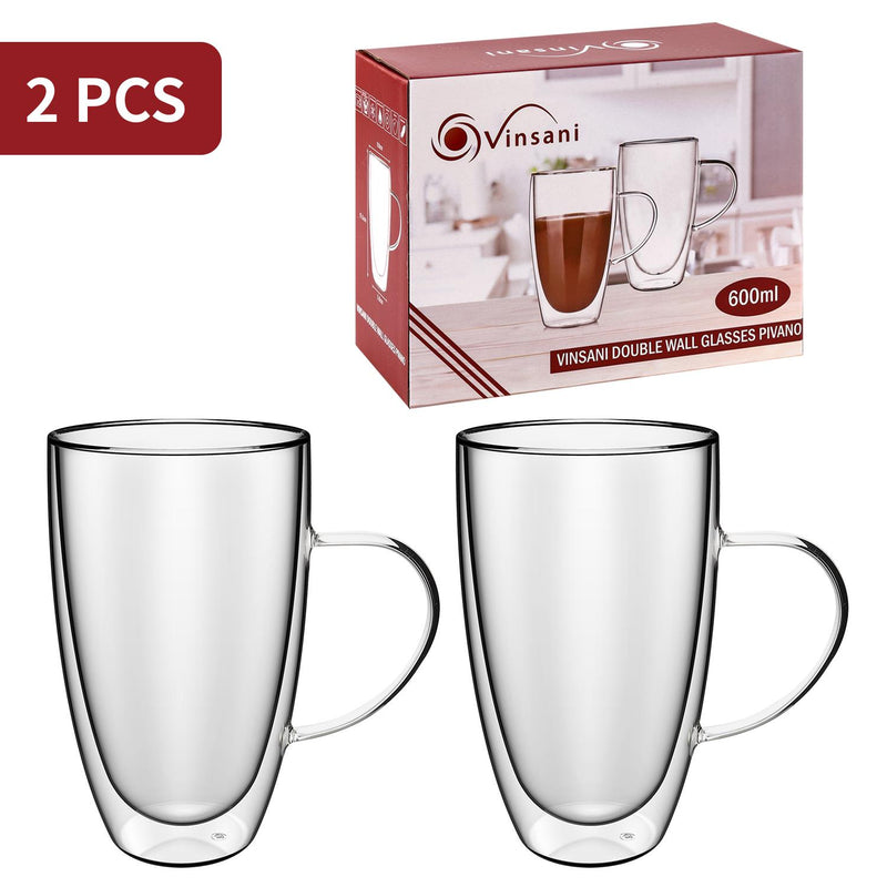 VINSANI DOUBLE WALL GLASSES PIVANO - TikTopia
