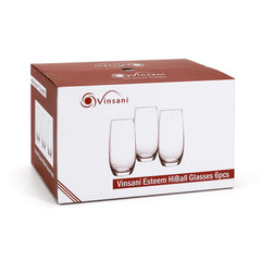 Vinsani Esteem HiBall Glasses 6pcs - TikTopia