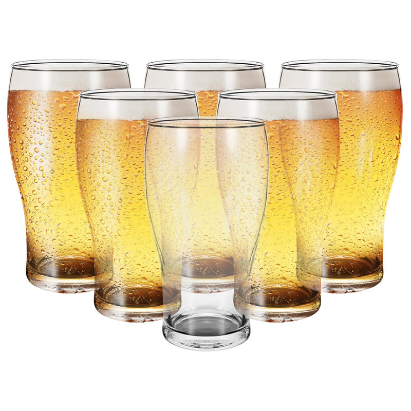 Vinsani Tulip Beer Glasses 6pcs - TikTopia